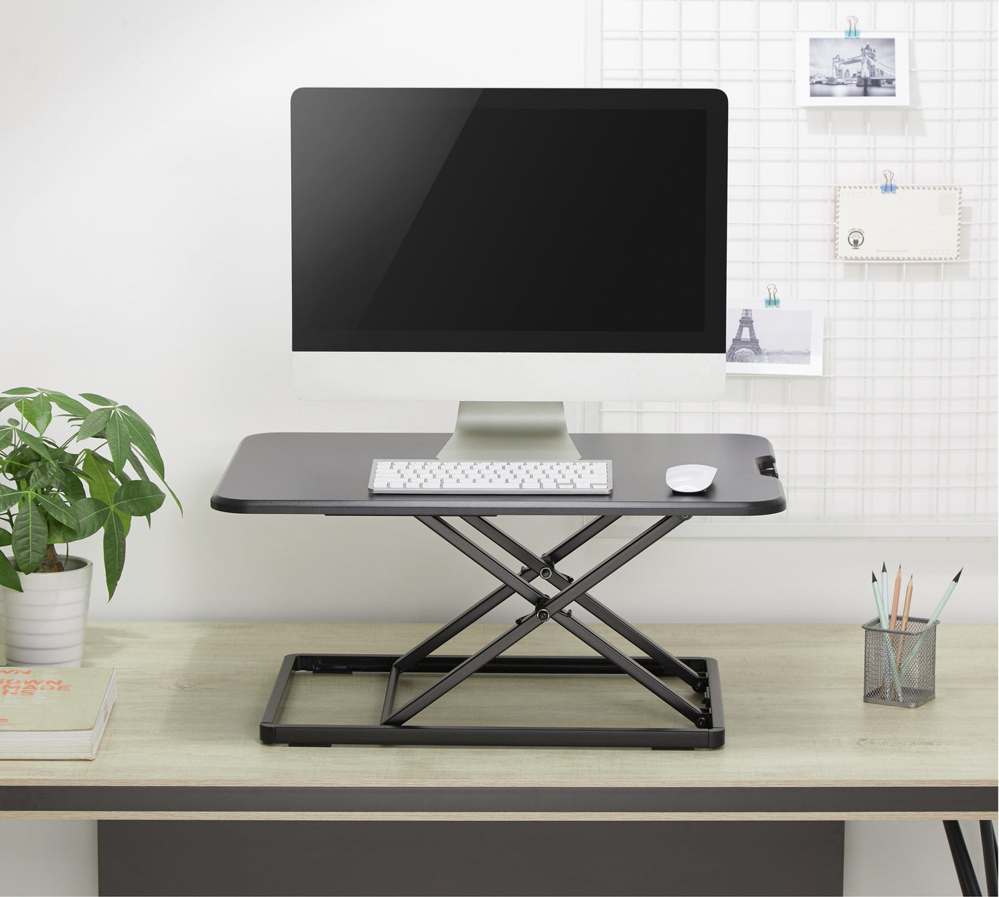 Ergonest Lite Sit-Stand Desk Converter – Black