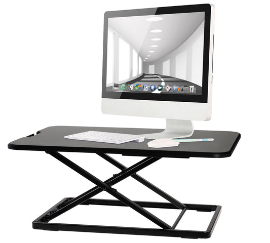 Lite sit-stand desk converter, black