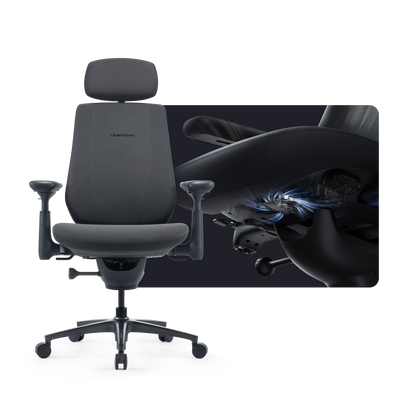 LiberNovo Maxis Ergonomic Chair – Big & Tall Office Chair up to 399 lbs with 160° Recline & Active AirFlow