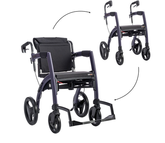 Rollz Motion (2.1) : 2-in-1 Rollator and Wheelchair