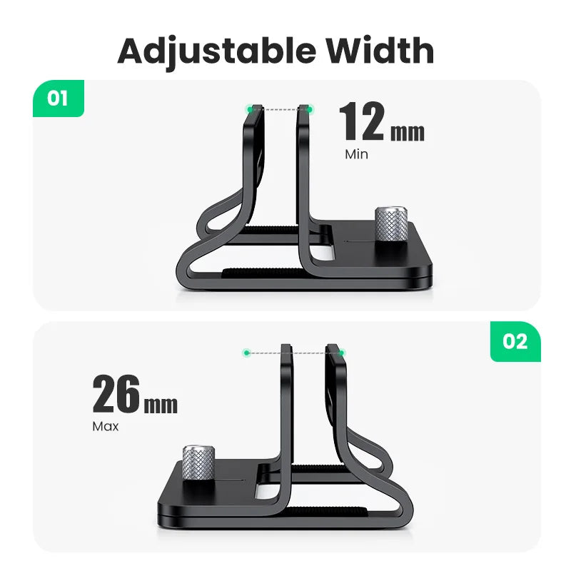 Ergonest Portable Vertical Laptop Stand – Aluminium