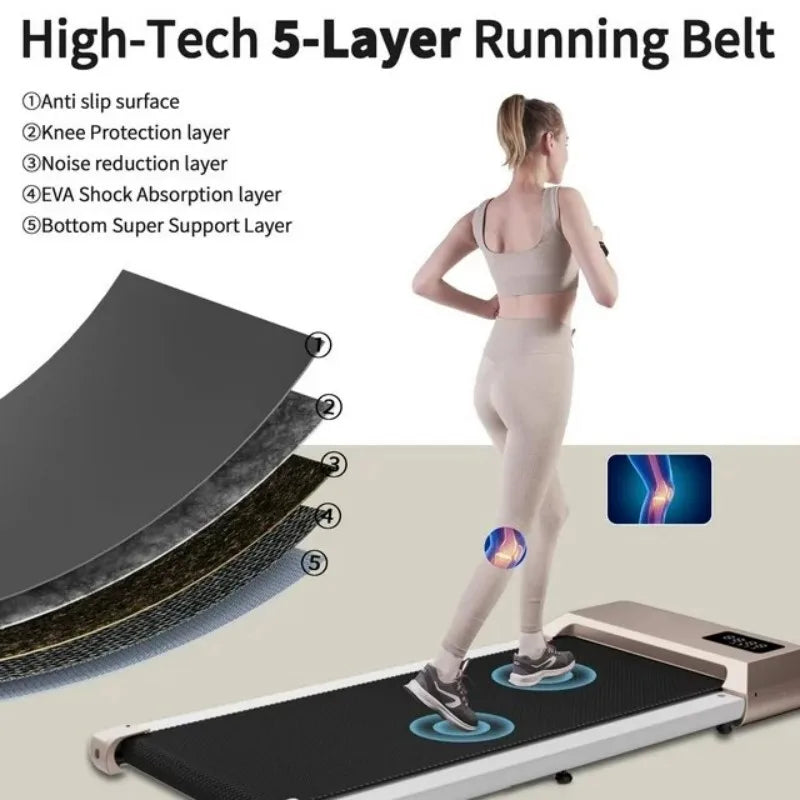 Ergonest Portable Walking Pad – 2.5HP, LED Display, Pink