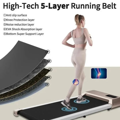 Ergonest Portable Walking Pad – 2.5HP, LED Display, Pink