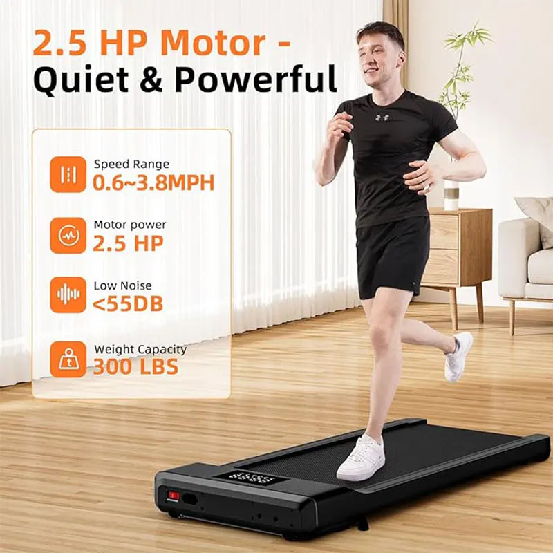 Ergonest 2-in-1 Under-Desk Walking Pad – 100cm Deck, Remote