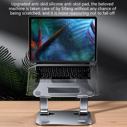 Ergonest Foldable Portable Laptop Stand – Aluminium (10–17 in)