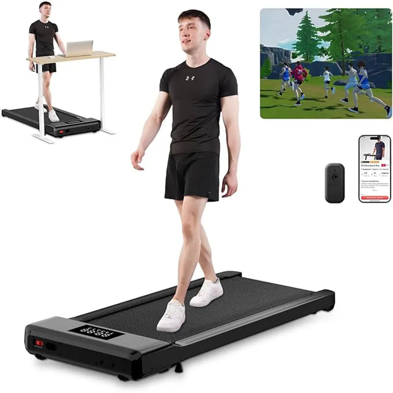 Ergonest 2-in-1 Under-Desk Walking Pad – 100cm Deck, Remote