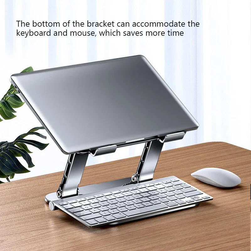 Ergonest Foldable Portable Laptop Stand – Aluminium (10–17 in)
