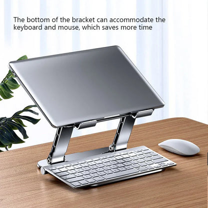 Ergonest Foldable Portable Laptop Stand – Aluminium (10–17 in)