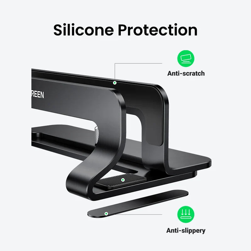 Ergonest Portable Vertical Laptop Stand – Aluminium