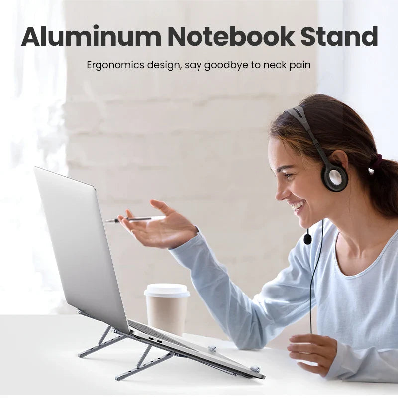 Ergonest Foldable Vertical Laptop Stand – Aluminium