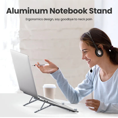 Ergonest Foldable Vertical Laptop Stand – Aluminium