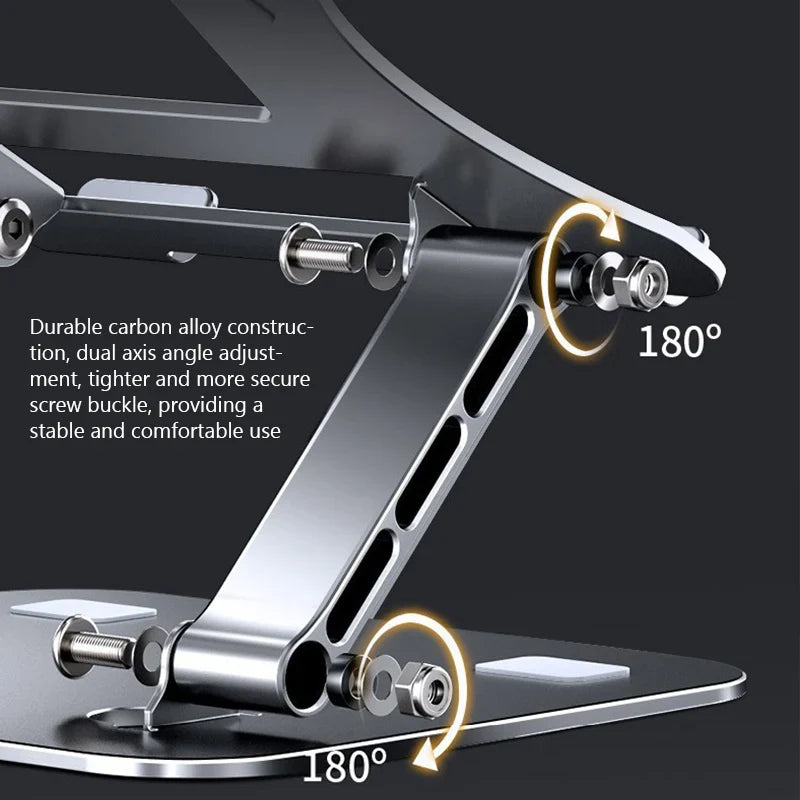 Ergonest Foldable Portable Laptop Stand – Aluminium (10–17 in)