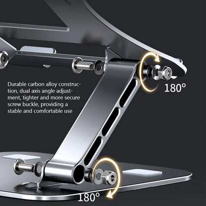 Ergonest Foldable Portable Laptop Stand – Aluminium (10–17 in)