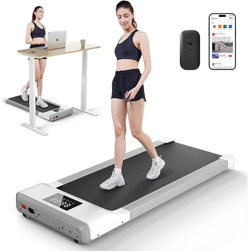 Ergonest 2-in-1 Under-Desk Walking Pad – 100cm Deck, Remote