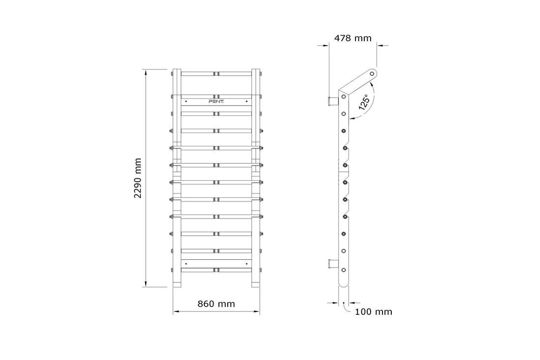 SCALA™ Advance Plus Fitness Wall Bar