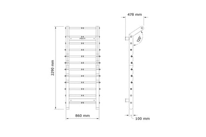 SCALA™ Advance Plus Fitness Wall Bar