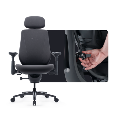 LiberNovo Maxis Ergonomic Chair – Big & Tall Office Chair up to 399 lbs with 160° Recline & Active AirFlow