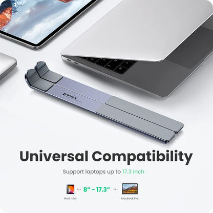 Ergonest Foldable Vertical Laptop Stand – Aluminium