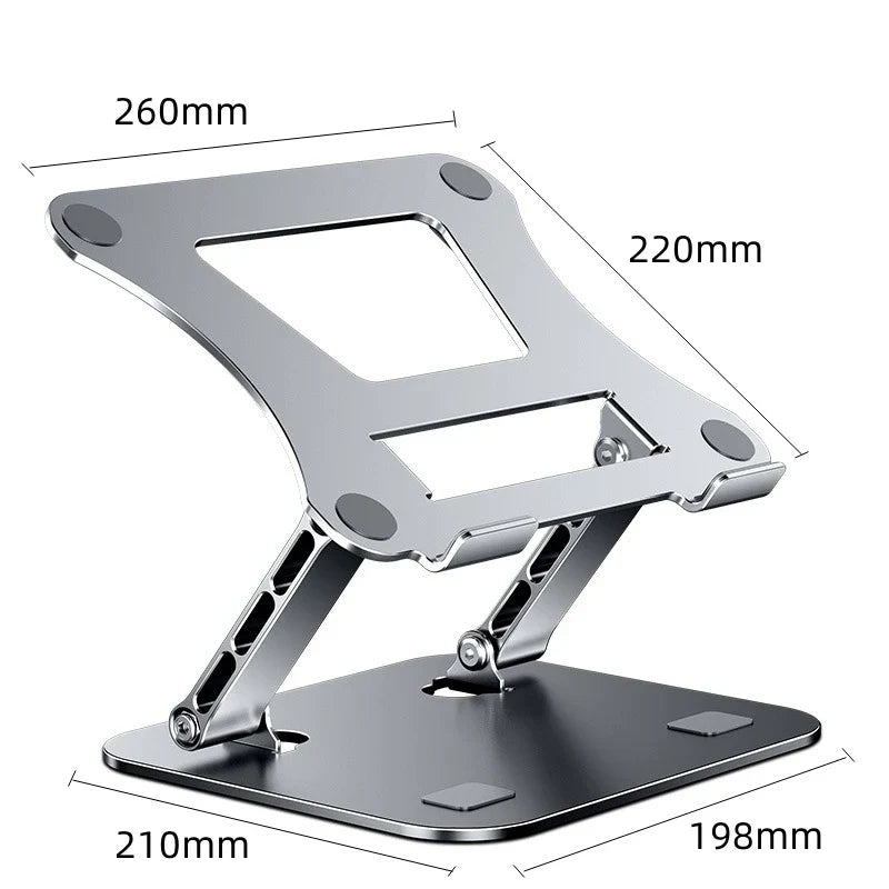 Ergonest Foldable Portable Laptop Stand – Aluminium (10–17 in)