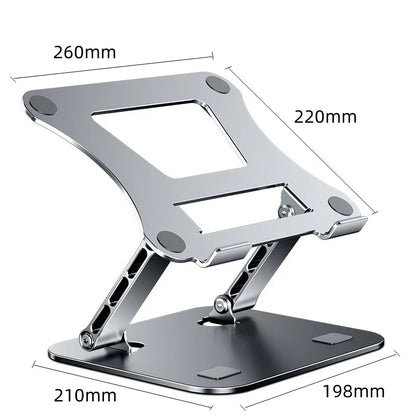 Ergonest Foldable Portable Laptop Stand – Aluminium (10–17 in)