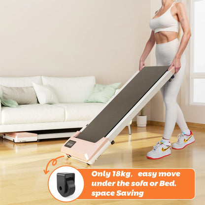 Ergonest Under-Desk Walking Pad – 90cm Deck, LCD, Pink