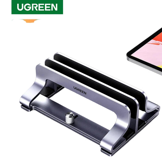Foldable vertical aluminium laptop stand, up to 17 inch