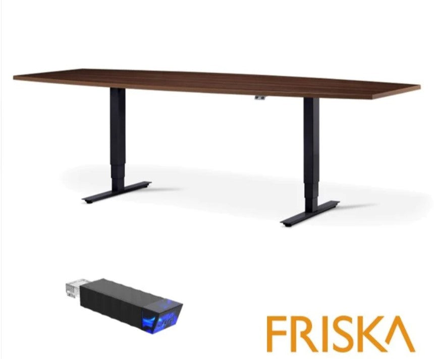 Stockholm Sit-Stand Meeting Table - Barrel Style (With Bluetooth Control) FRISKA