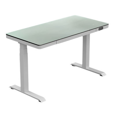 LifeSpan TR1200-Power Treadmill Desk with SC130 Smart Console + Glass Standing Desk