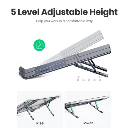Ergonest Foldable Vertical Laptop Stand – Aluminium