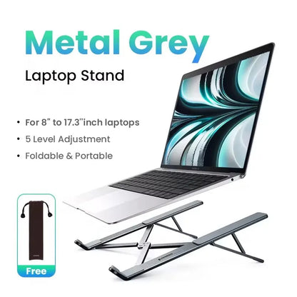 Ergonest Foldable Vertical Laptop Stand – Aluminium