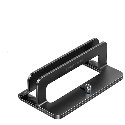Portable vertical aluminium laptop stand