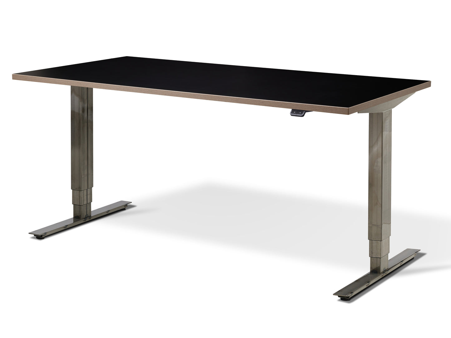 Signature Rustik Standing Desk FRISKA Black Ply Edged