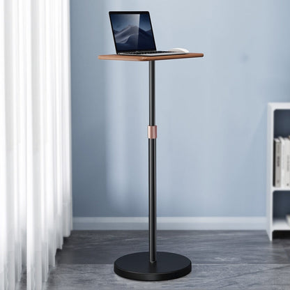 Ergonest Height-Adjustable Laptop Floor Stand – Walnut