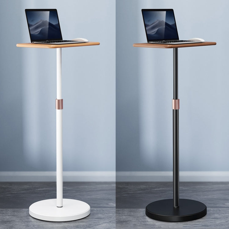 Ergonest Height-Adjustable Laptop Floor Stand – Walnut