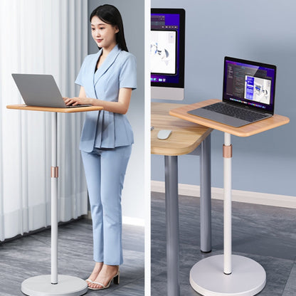 Ergonest Height-Adjustable Laptop Floor Stand – Walnut