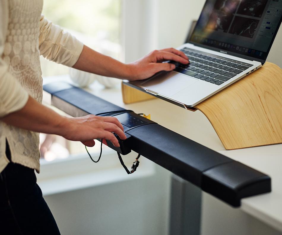 LifeSpan TR5000-DT7 Power Treadmill Desk - Oak Desktop LifeSpan