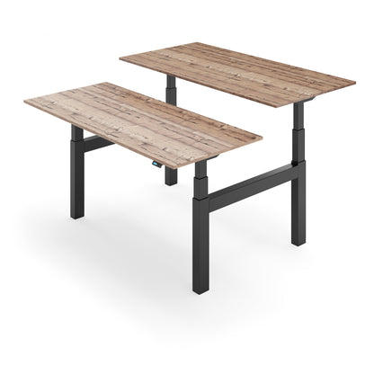 Flytta Back-2-Back Timber worktop Black frame
