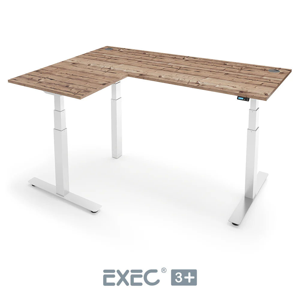 EXEC 3+ Triple Motor L-Shaped Height Adjustable Standing Desk