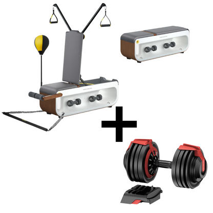 Strength training Home Fitness Bundle- Weight Bench + 24kg Adjustable Dumbbell