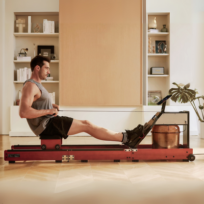 King Smith Fitness WM10 Foldable Water & Magnetic Rowing Machine