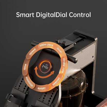 King Smith Fitness WM10 Foldable Water & Magnetic Rowing Machine