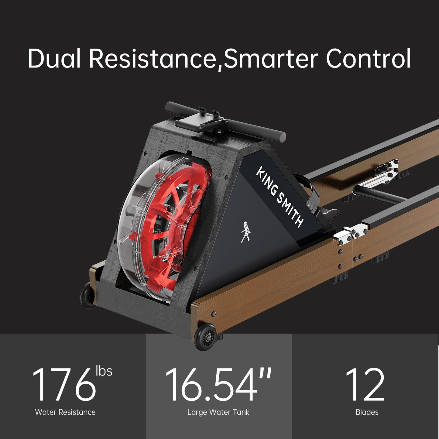 King Smith Fitness WR20 Water Rowing Machine