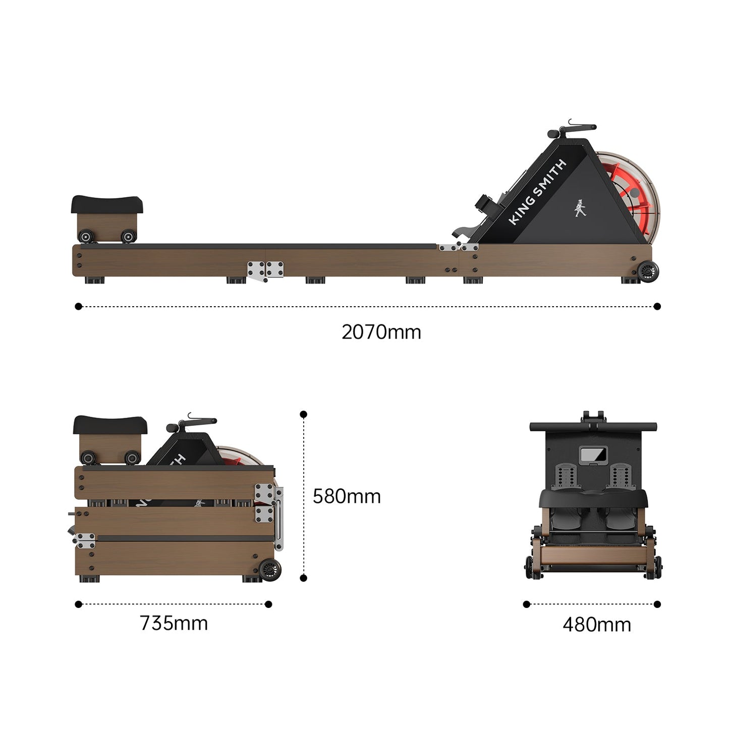 King Smith Fitness WR20 Water Rowing Machine
