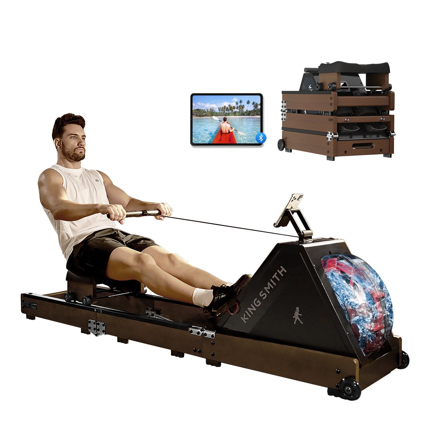 King Smith Fitness WR20 Water Rowing Machine