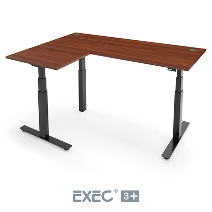 EXEC 3+ Triple Motor L-Shaped Height Adjustable Standing Desk