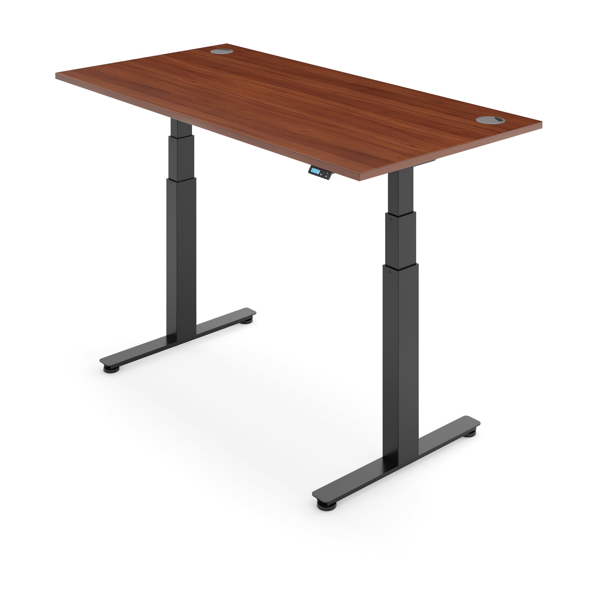 Flytta 2+ Walnut worktop Black frame