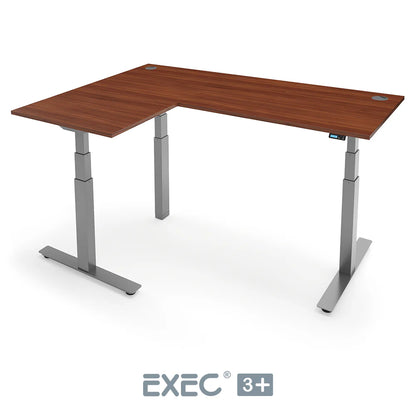 EXEC 3+ Triple Motor L-Shaped Height Adjustable Standing Desk
