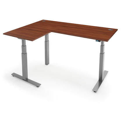 Flytta Back-2-Back – Walnut top, Silver frame