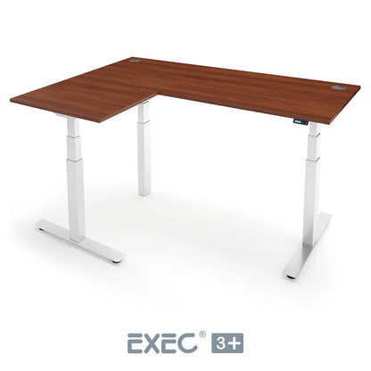 EXEC 3+ Triple Motor L-Shaped Height Adjustable Standing Desk