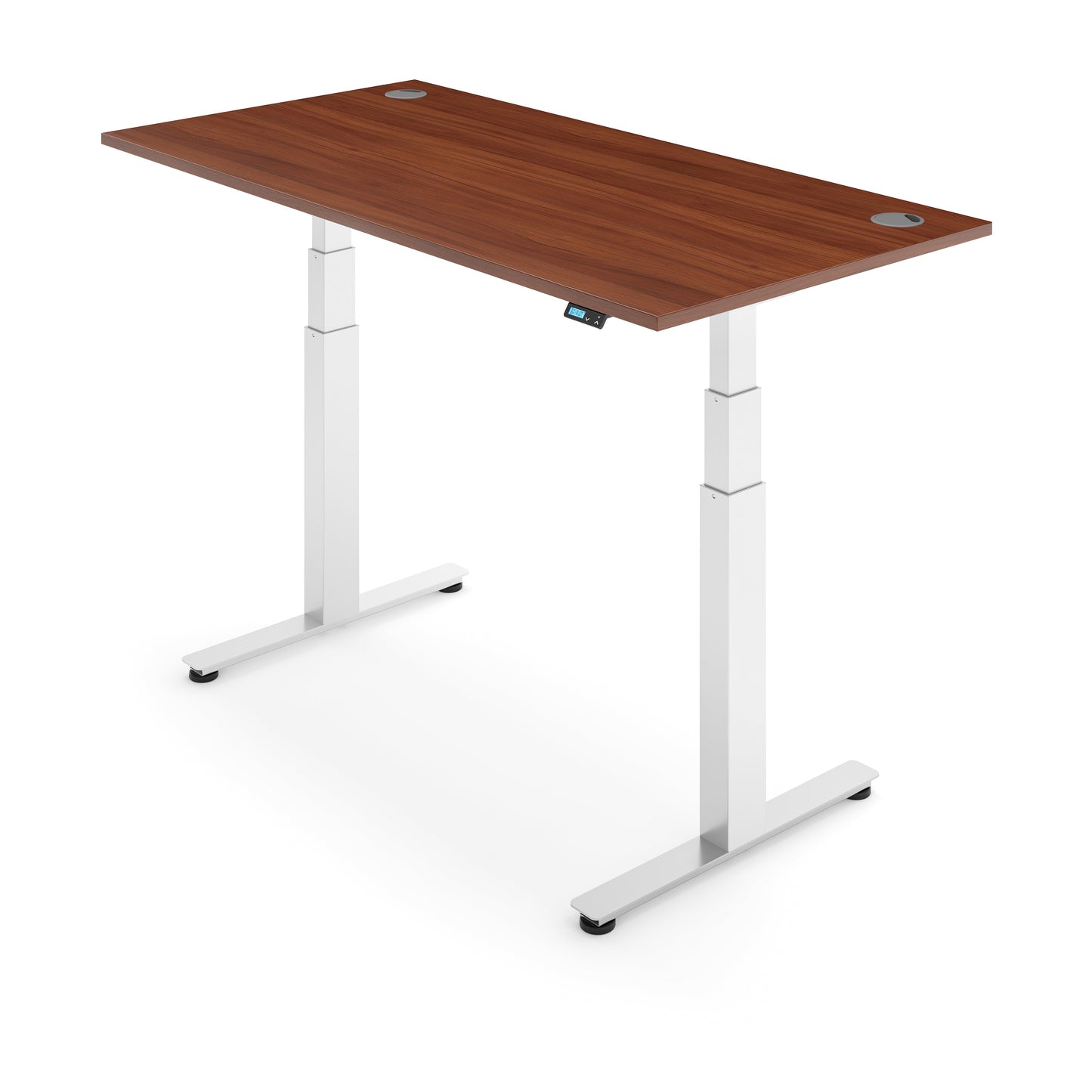 Flytta 2+ Walnut worktop White frame